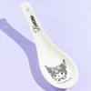 Kuromi Purple Ribbon Porcelain Spoon