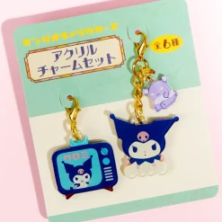 Kuromi Retro Fun Acrylic Charm Set - 2 pcs