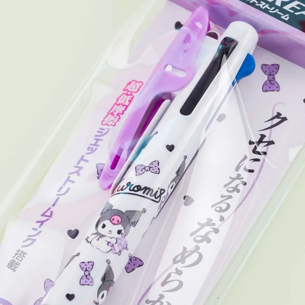 Kuromi Ribbon 3-Color Ballpen