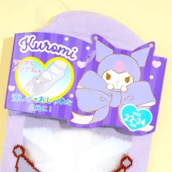 Kuromi Ribbon Love See-Through Socks