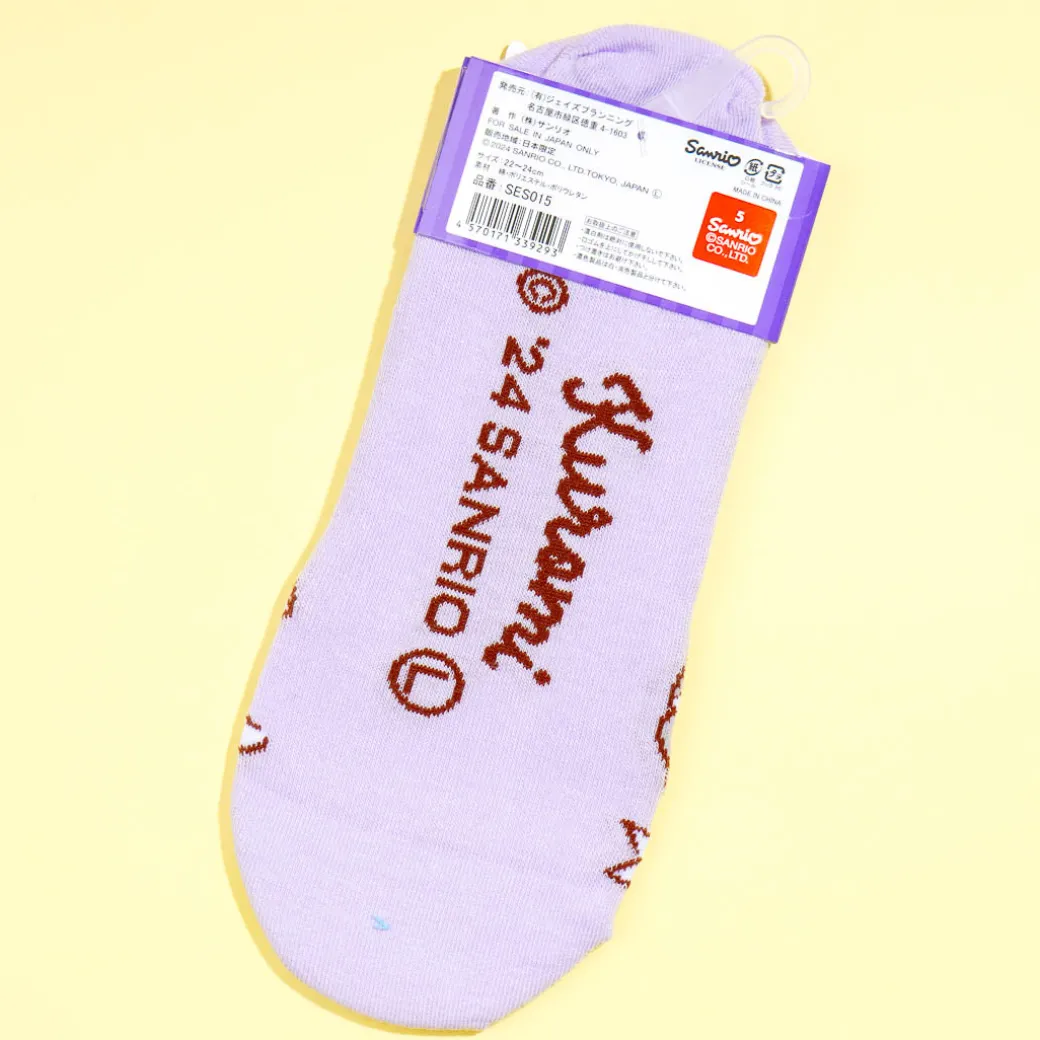 Kuromi Ribbon Love See-Through Socks