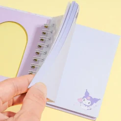 Kuromi Ribbon Photo Pocket Ring Notepad