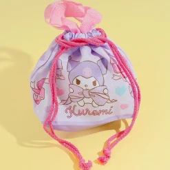 Kuromi Ribbons Drawstring Handbag