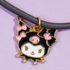 Kuromi Ribbony Charm Hair Tie