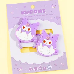 Kuromi Round Eyes Cutie Hair Ties - 2 pcs