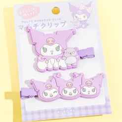 Kuromi Rubber Multi-Clip Set - 2 pcs