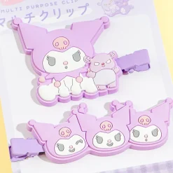 Kuromi Rubber Multi-Clip Set - 2 pcs