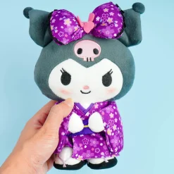 Kuromi Sakura Kimono Blushing Plushie - Medium