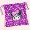 Kuromi Sakura Kimono Drawstring Pouch With Plushie Head Charm