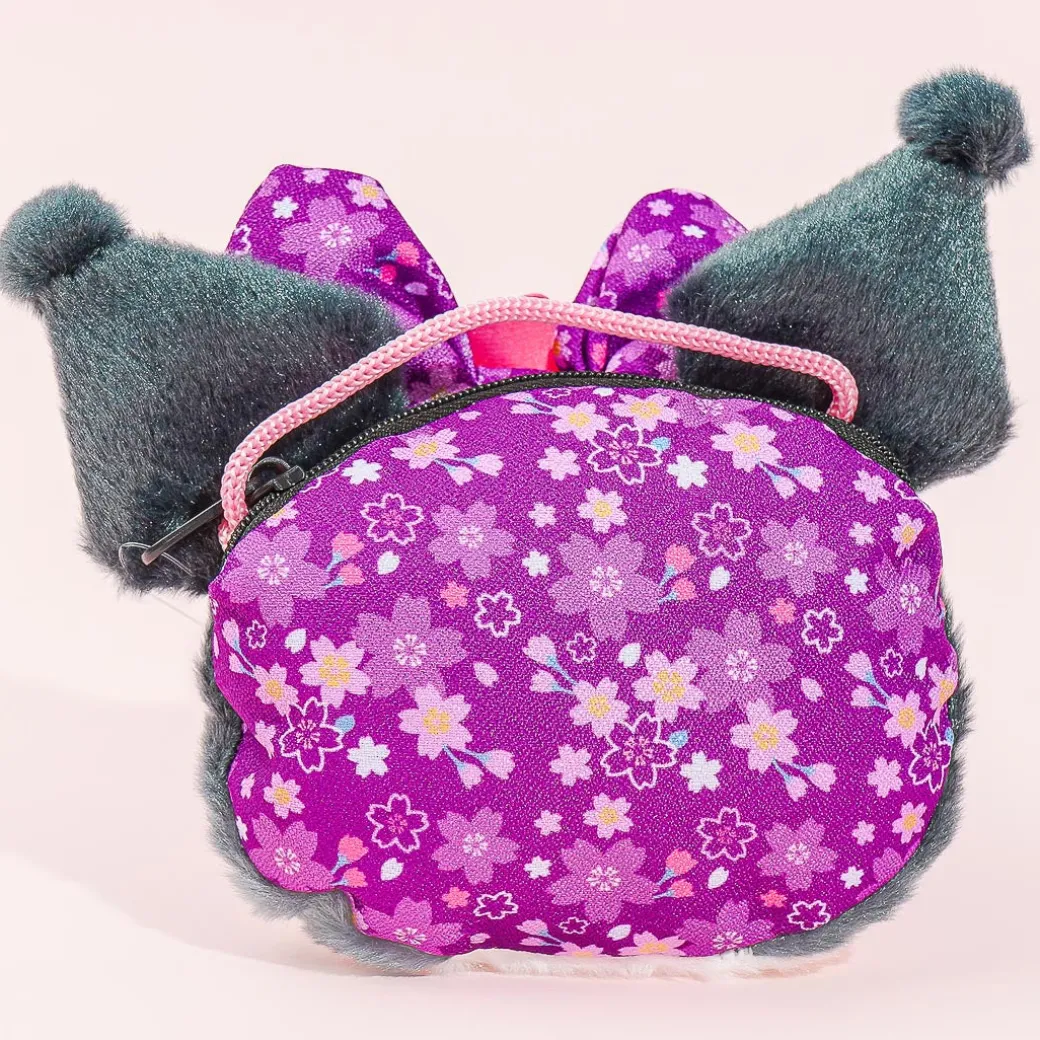 Kuromi Sakura Kimono Face Pochette With Strap