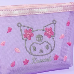 Kuromi Sakura Mesh Pouch