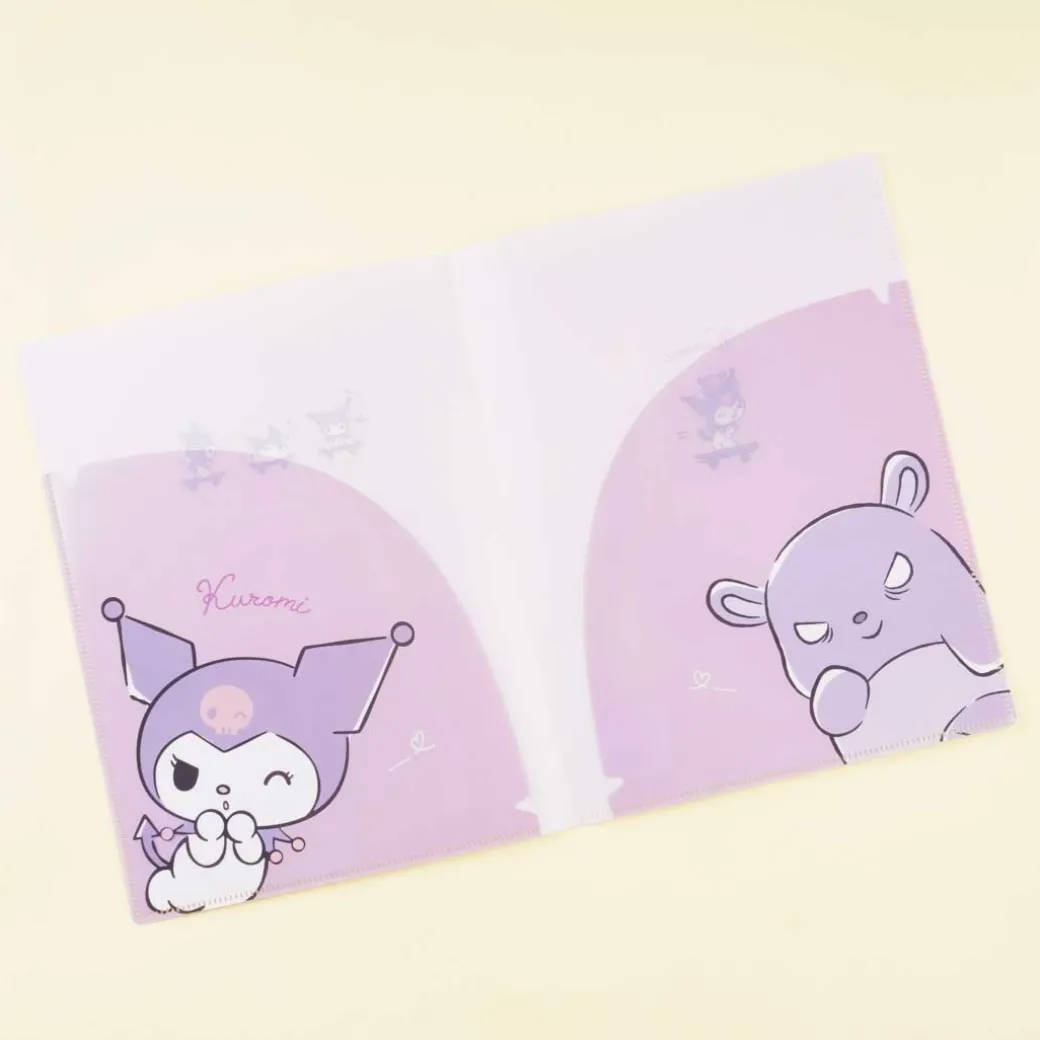Kuromi Skateboard Fun Double Slot File Folder