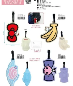 Kuromi Skull Bow Luggage Tag