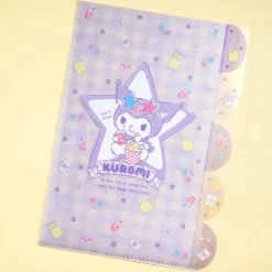 Kuromi Snack Time Clear Index File Folder