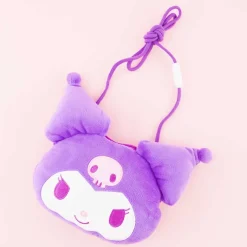 Kuromi Soft Face Pouch With Neck Strap