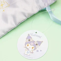 Kuromi Sparkle Hearts Drawstring Pouch