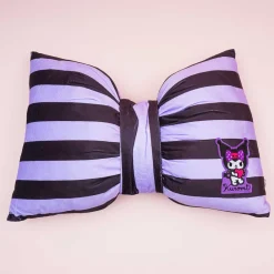 Kuromi Striped Bow Cushion