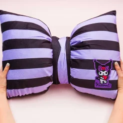 Kuromi Striped Bow Cushion