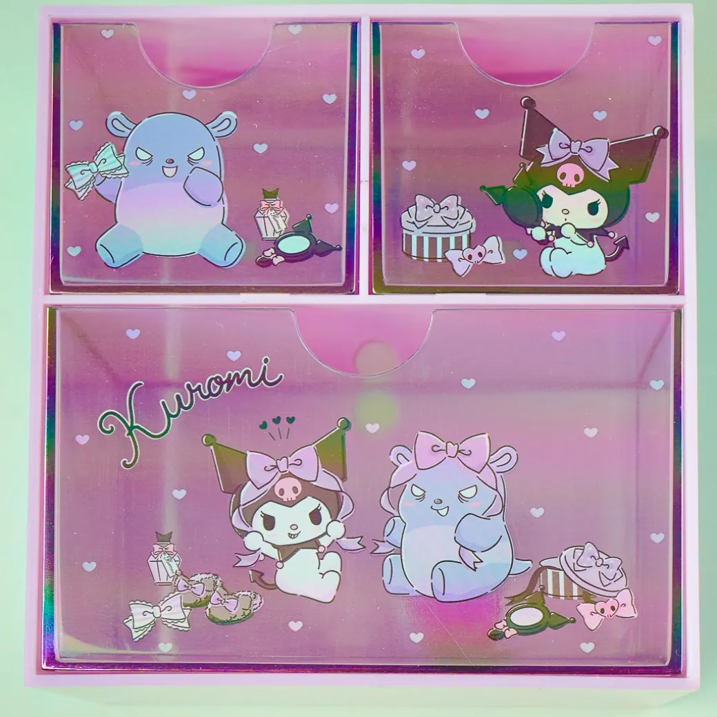 Kuromi Stylish Rainbow 2-Tier Drawer Chest