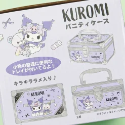 Kuromi Teddy Bear Love Clear Vanity Case
