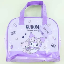 Kuromi Teddy Bear Love Vinyl Boston Bag