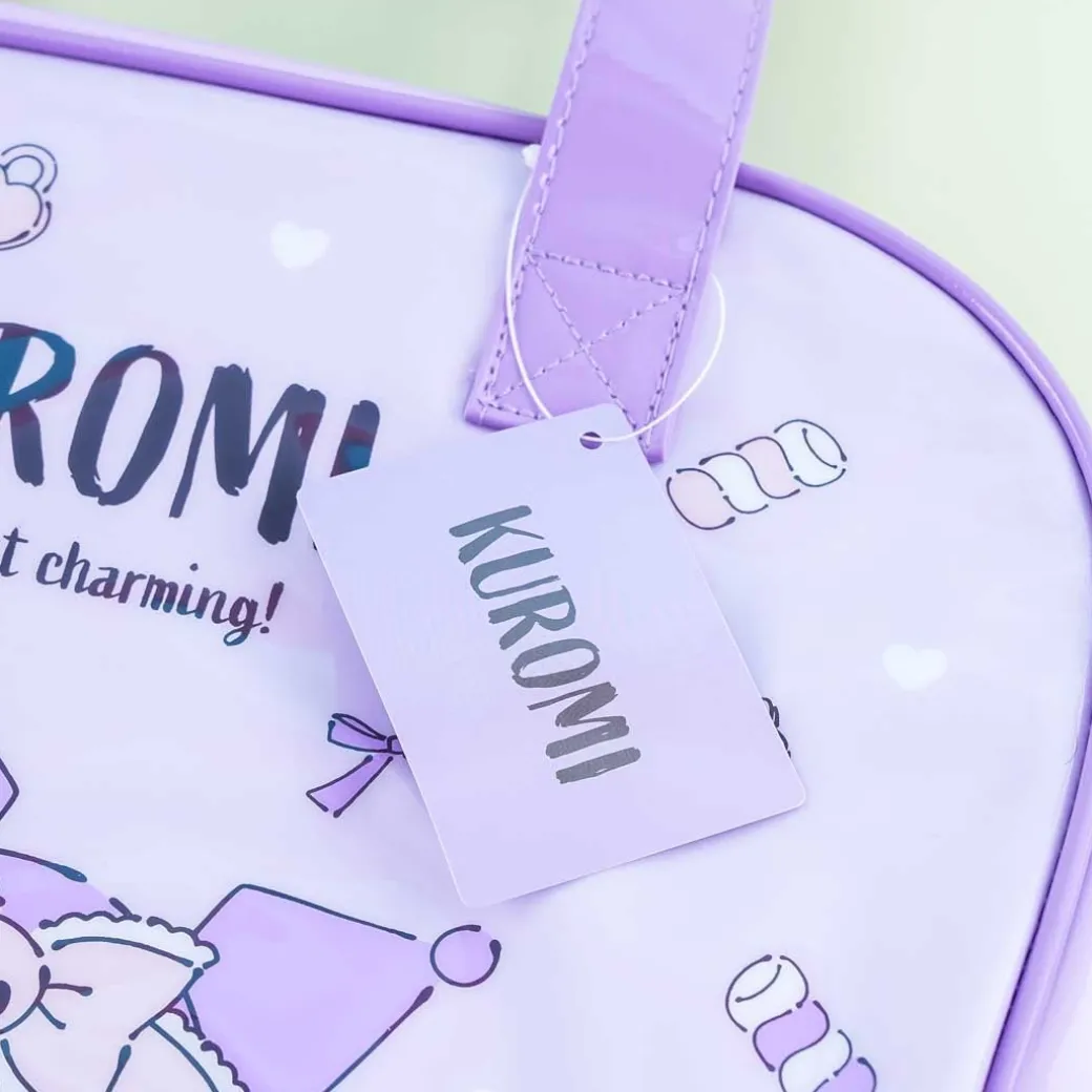 Kuromi Teddy Bear Love Vinyl Boston Bag