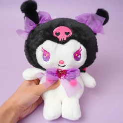 Kuromi Twinprism Heart Plushie - Black / Medium
