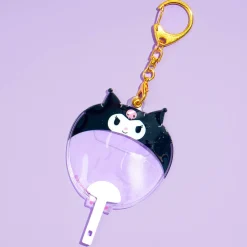 Kuromi Uchiwa Fan Can Bagde Case