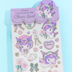 Kuromi x Amenomori Fumika Clear Seal Stickers