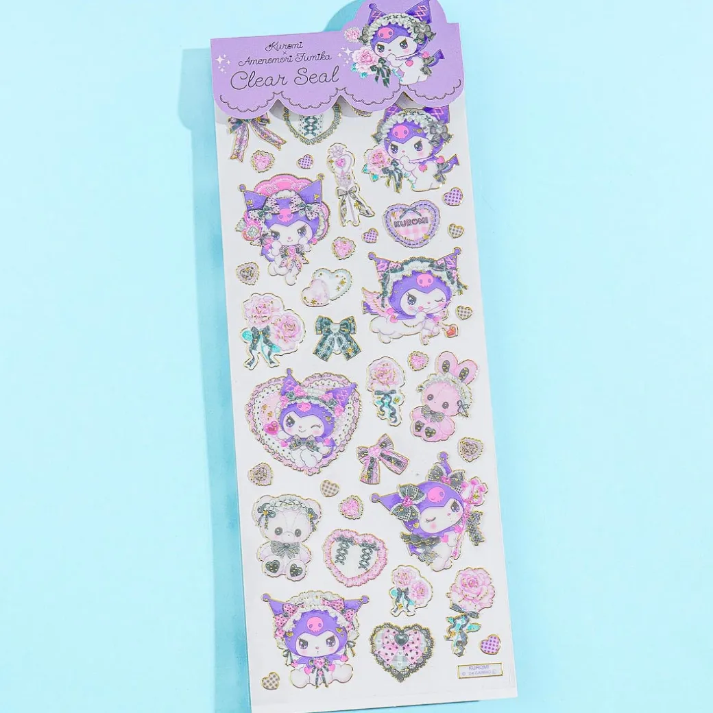Kuromi x Amenomori Fumika Clear Seal Stickers