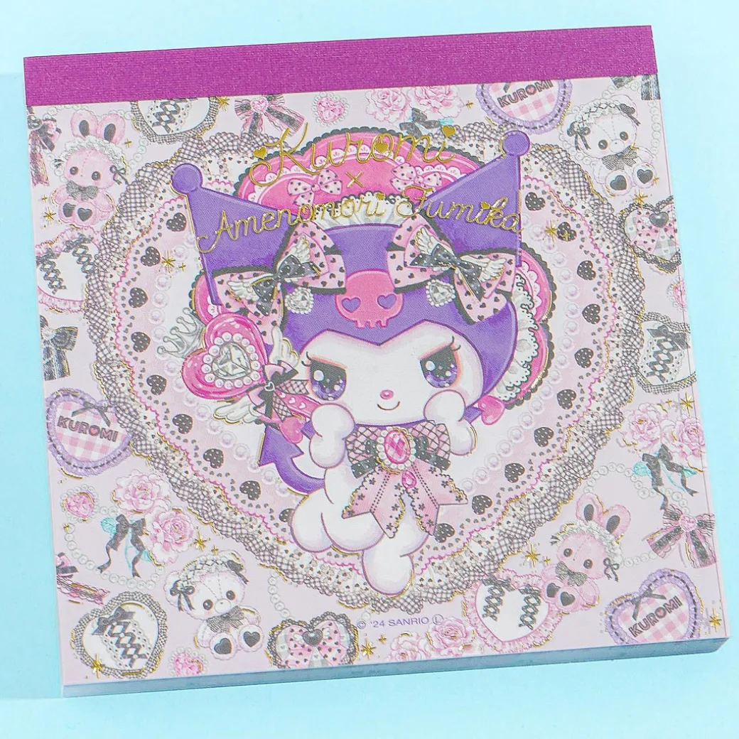 Kuromi x Amenomori Fumika Square Memo