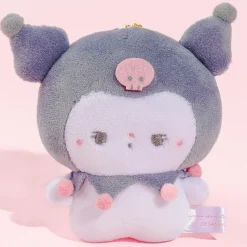 Kuromi x Mochi Mochi Panda Plush Charm