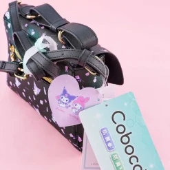 Kuromi’s Favorite Things Black Faux Leather Shoulder Bag