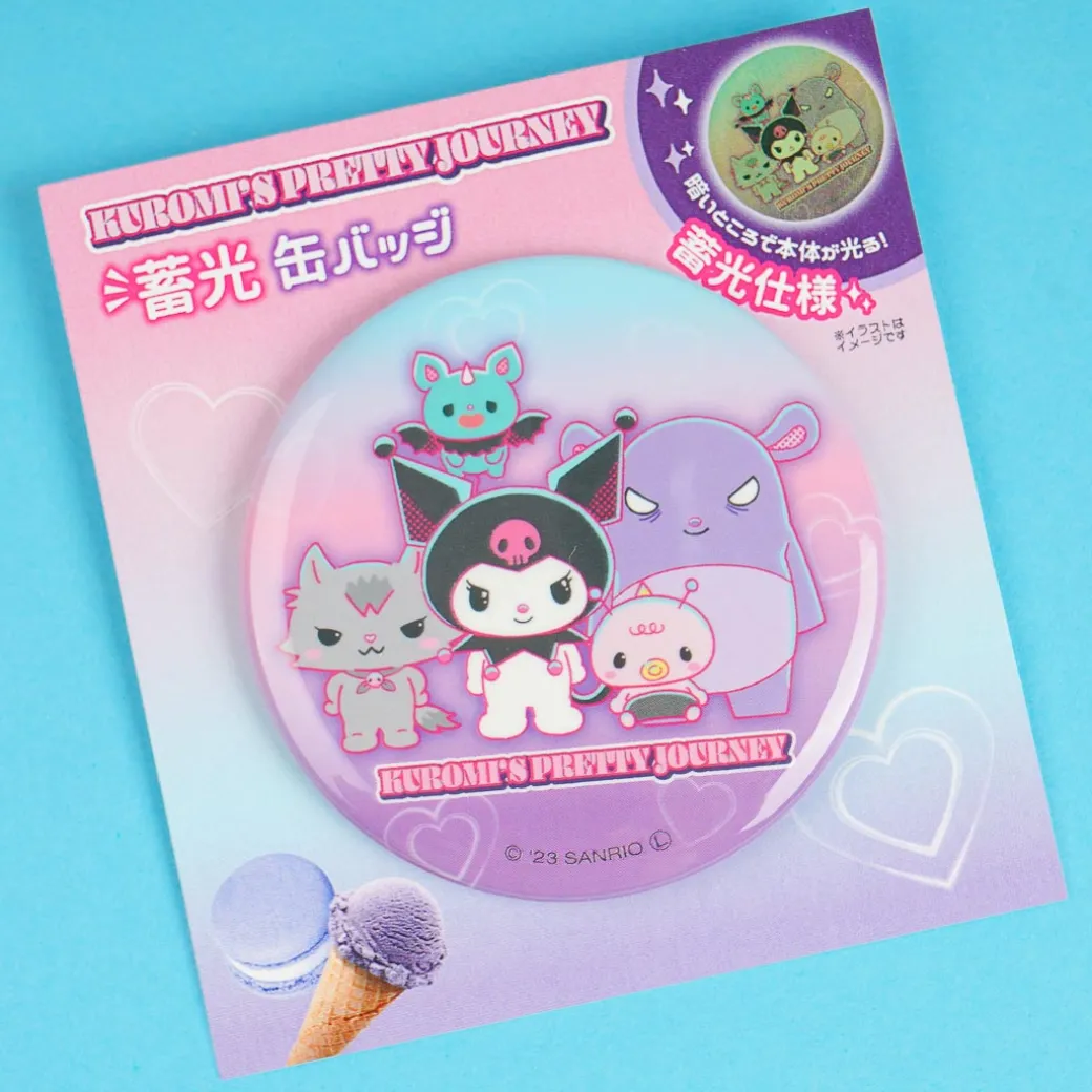 Kuromi's Pretty Journey Can Badge - Friends Forever