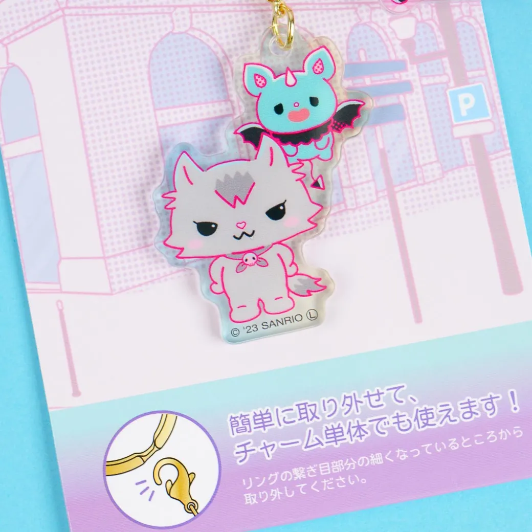 Kuromi's Pretty Journey Triple Charm Keychain - Friends Forever