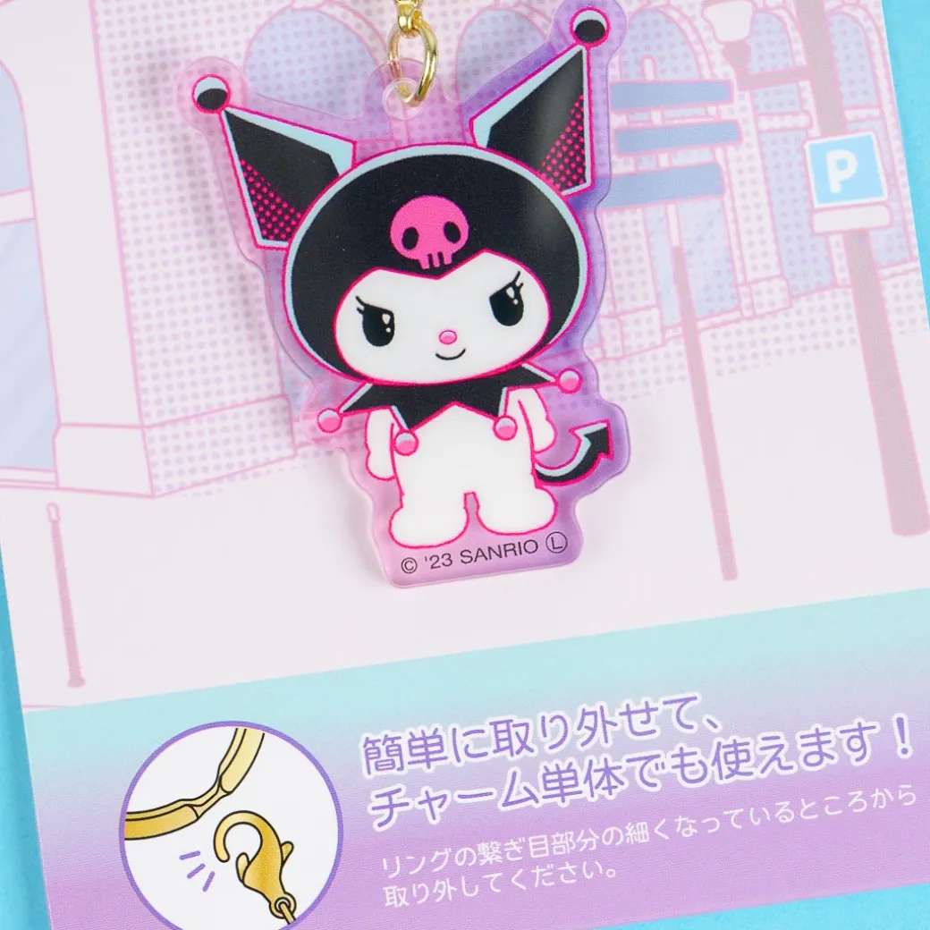 Kuromi's Pretty Journey Triple Charm Keychain - Friends Forever