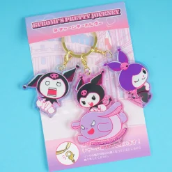 Kuromi's Pretty Journey Triple Charm Keychain - Moody Bunny