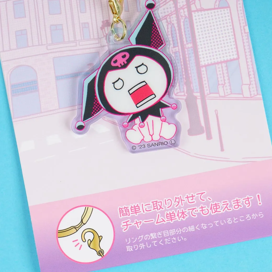 Kuromi's Pretty Journey Triple Charm Keychain - Moody Bunny