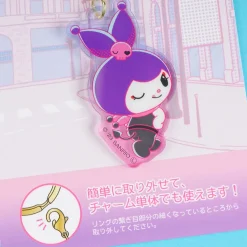 Kuromi's Pretty Journey Triple Charm Keychain - Moody Bunny
