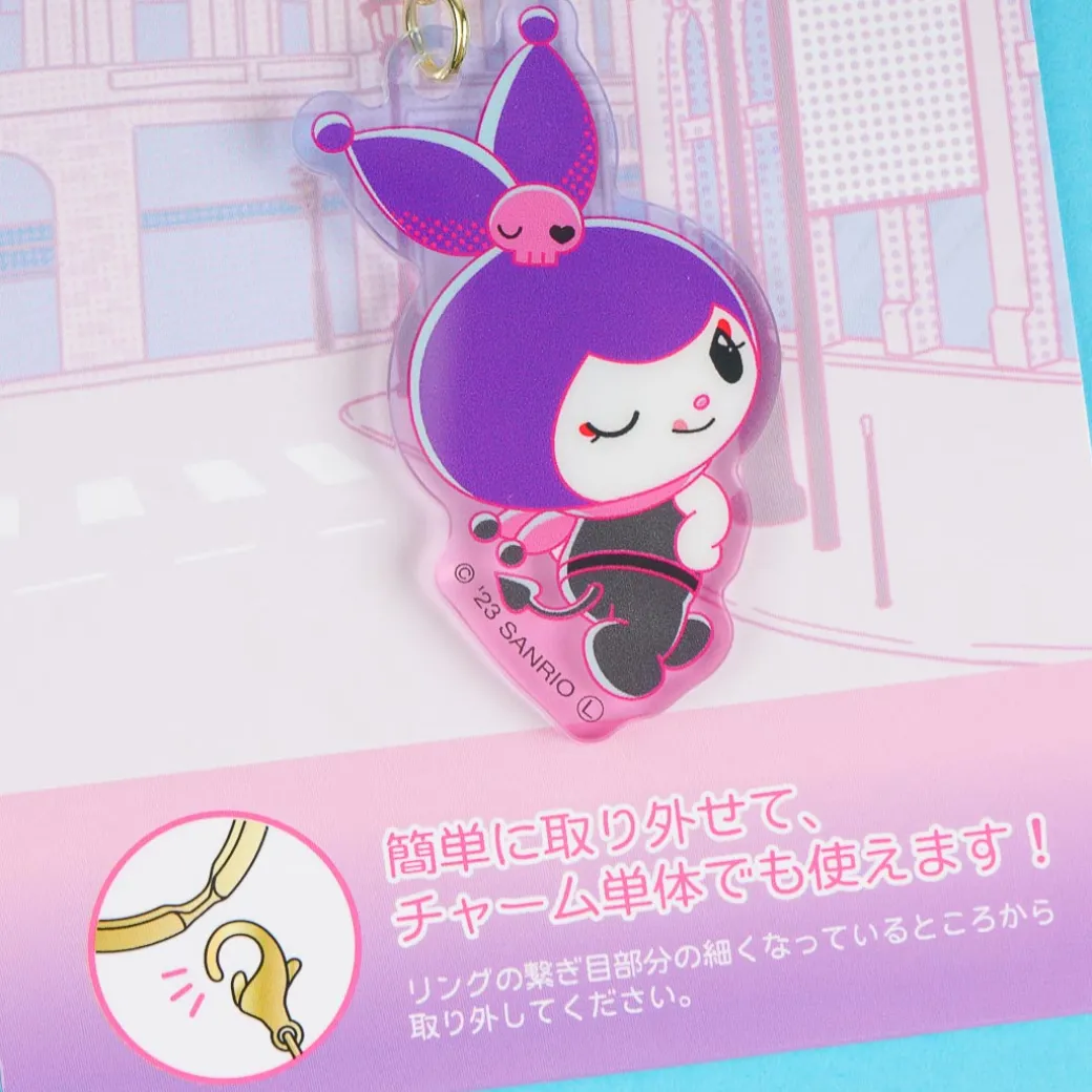 Kuromi's Pretty Journey Triple Charm Keychain - Moody Bunny