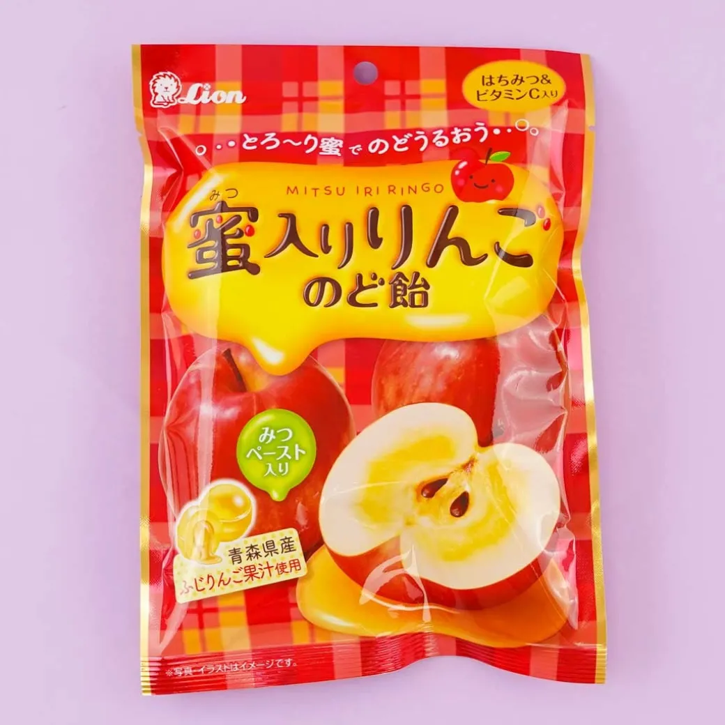 Lion Apple Throat Lozenge With Honey Candy