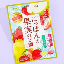 Lion Japanese Fruits Throat Lozenges - La France Pear & Beni Hoppe Strawberry
