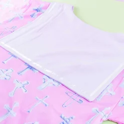 Listen Flavor Pastel Pink Crosses Dress