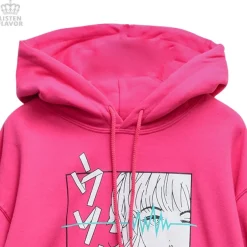 Listen Flavor Pink Usotsuki Forever Hoodie