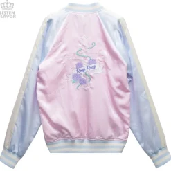 Listen Flavor Rose Cross Pastel Pink Jacket