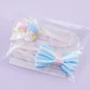 Little Twin Stars & Ribbon Hair Clip Set