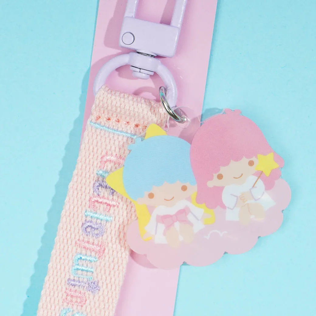 Little Twin Stars Embroidered Tag Key Holder