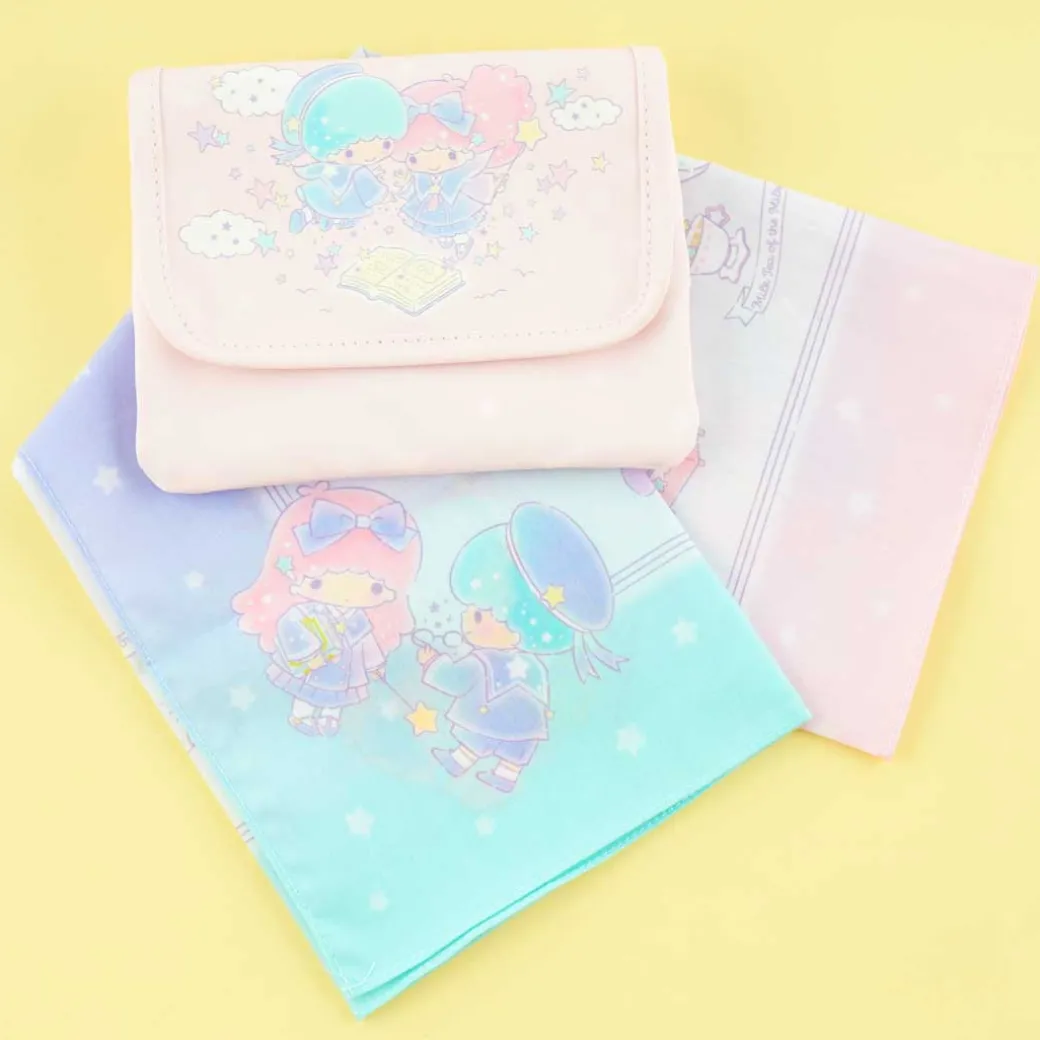 Little Twin Stars Favorite Things Handkerchief & Pouch Set