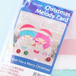 Little Twin Stars Fluffy Singing Christmas Card