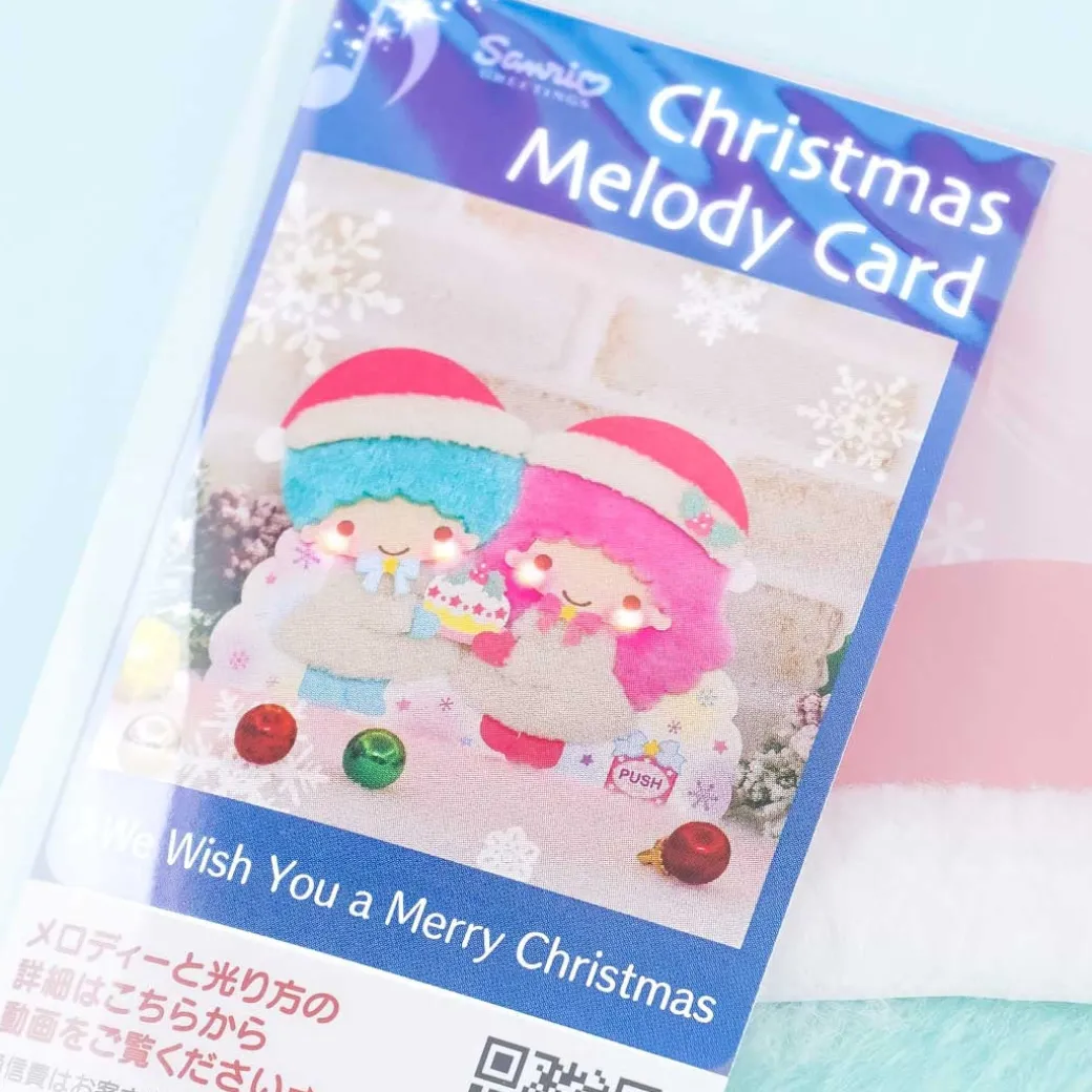 Little Twin Stars Fluffy Singing Christmas Card